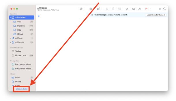 Undo sending of email on Mac Mail app