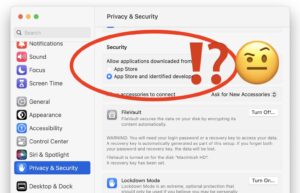 How to allow apps downloaded from anywhere in MacOS Ventura