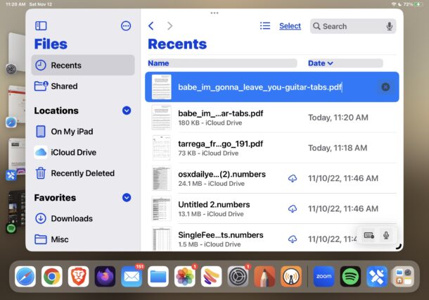 Changing a file extension on iPad or iPhone in Files app