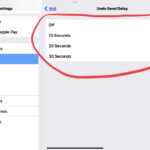 Change Undo Send Delay on Mail for iPhone and iPad