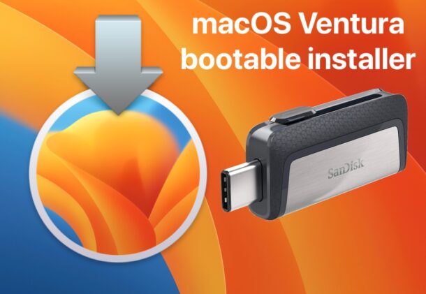 Create a macOS Ventura boot installation drive