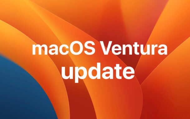 MacOS Ventura update