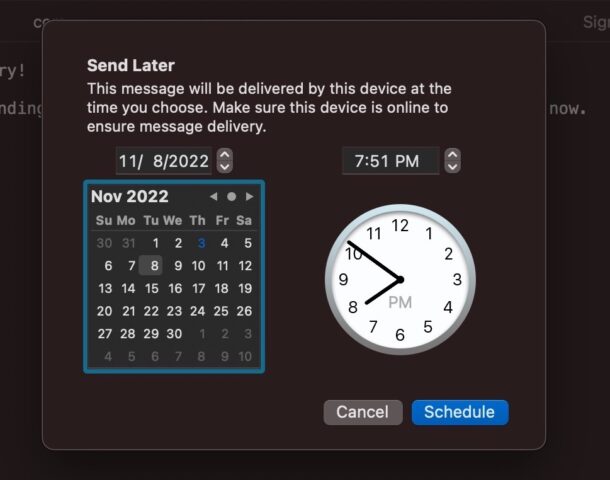 How to schedule sending emails on Mac