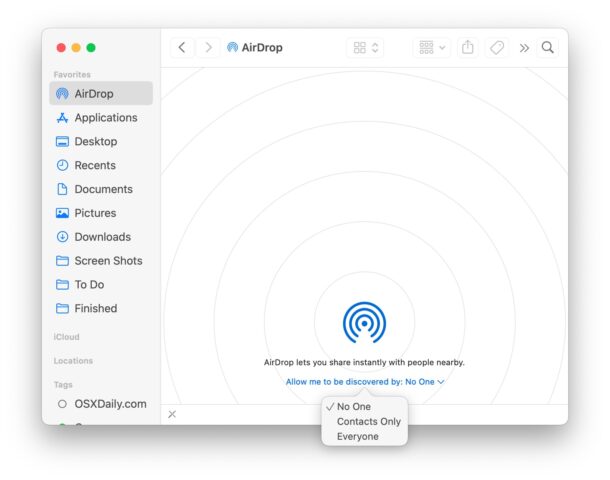 How to turn off AirDrop on Mac