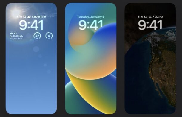 Mix iPhone wallpapers on lock screen