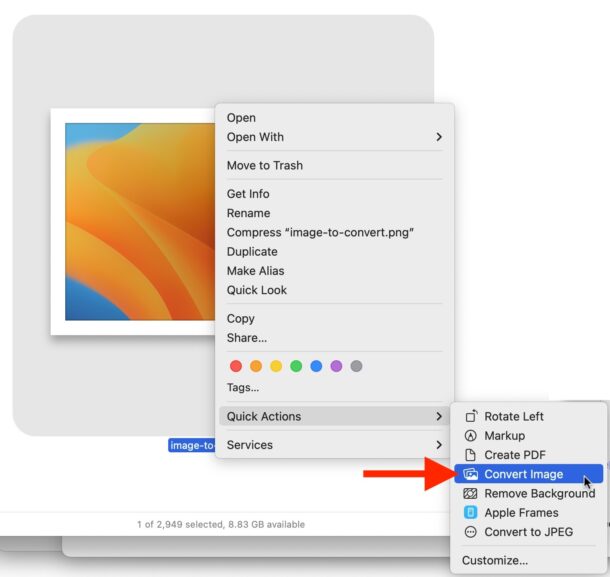 How to convert images quickly on Mac from Finder