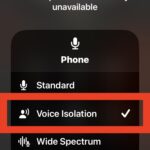 How to enable Voice Isolation on phone calls with iPhone