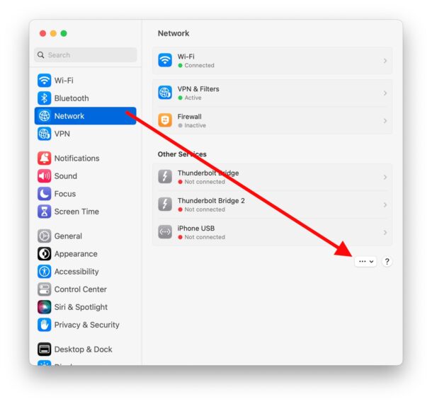 How to access Network Locations in MacOS