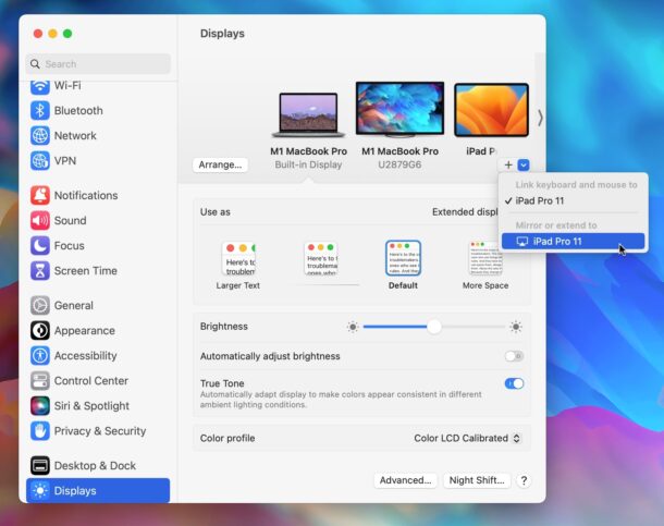 How to enable Sidecar in MacOS Settings