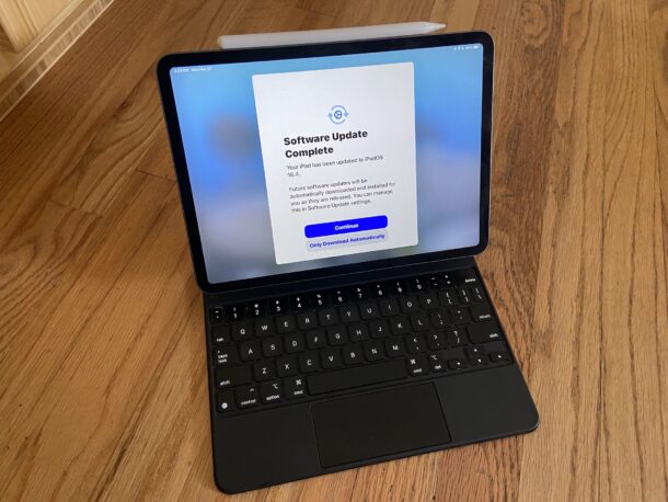 iOS and iPadOS update enables automatic installing and downloading of future software updates