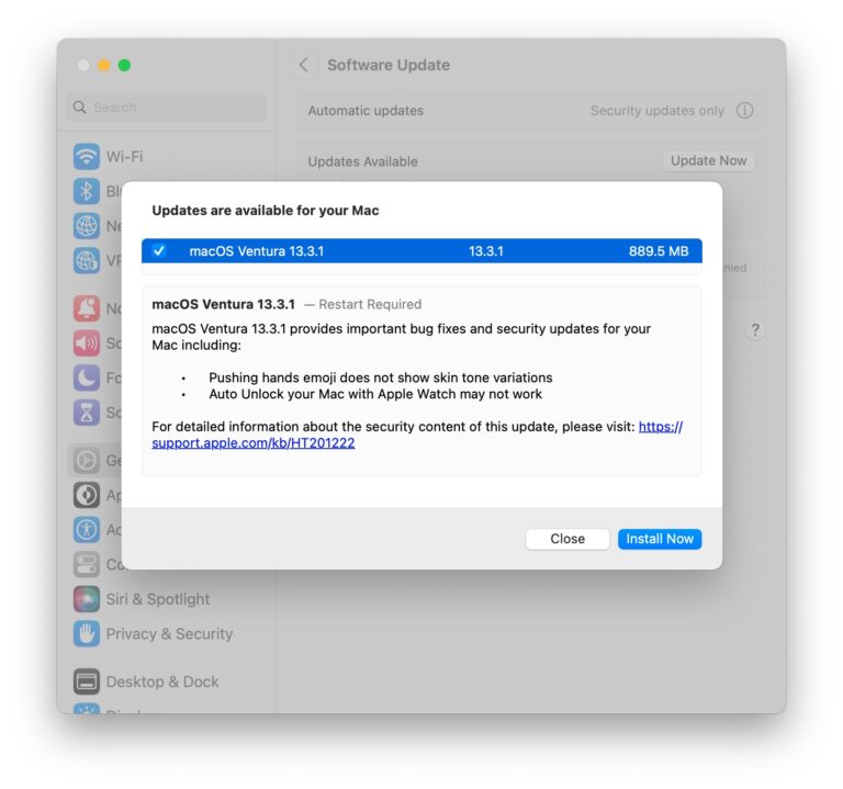 MacOS Ventura 13.3.1 Update Released with Bug Fixes - OS X Daily
