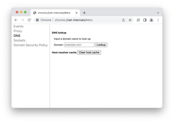 How to clear DNS cache in Chrome