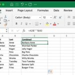 Combine and merge columns in Excel