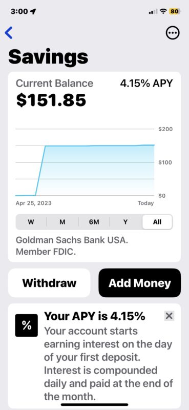 How to add funds or withdraw from your Apple Savings Account