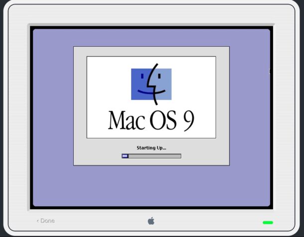 Mac OS 9 running in a web browser