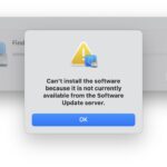 Install Command Line Tools when "Can't install the software because it is not currently available from the Software Update server." error message shows up on Mac