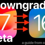 Downgrade iOS 17 beta to iOS 16