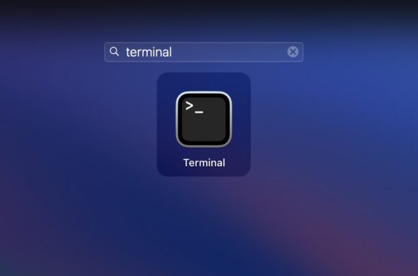 Open the Terminal on Mac with Launchpad
