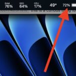 Show battery percentage in the Mac menu bar for Mac laptops