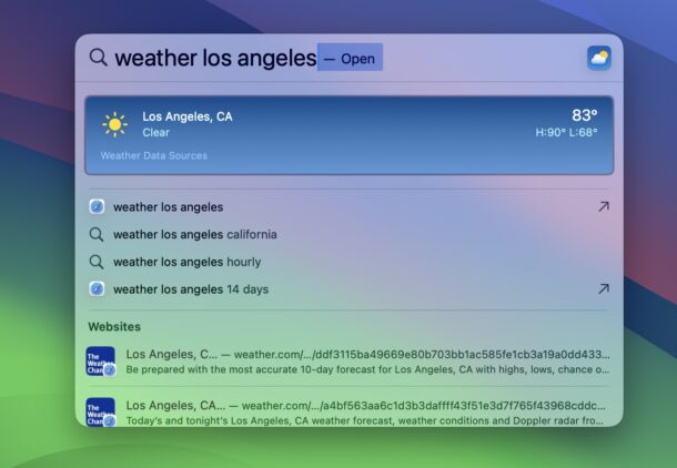 Spotlight for Mac can do everything from find files, launch apps, do calculations, find weather, and much more