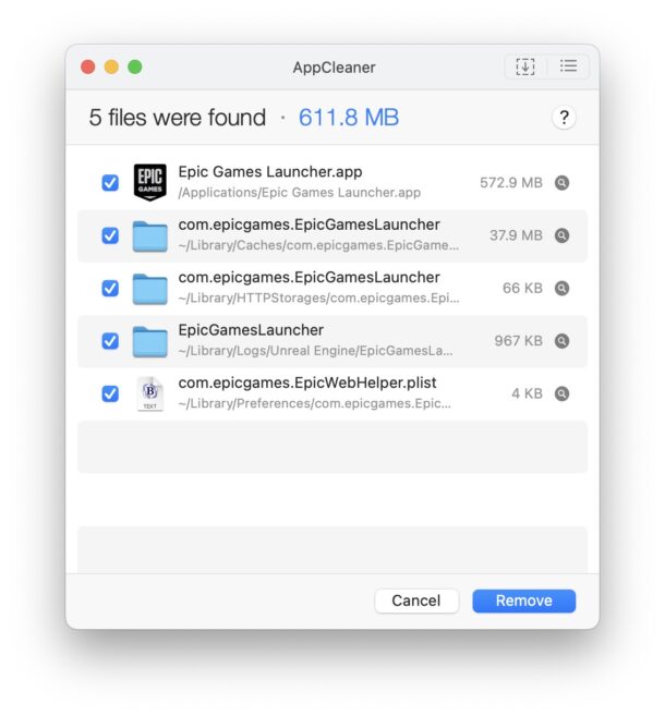 AppCleaner helps uninstall apps from the Mac