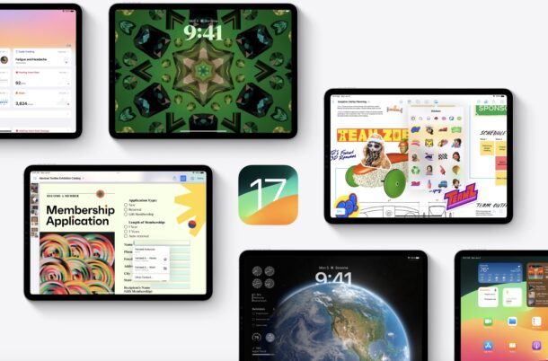 iPadOS 17 supported iPad models 