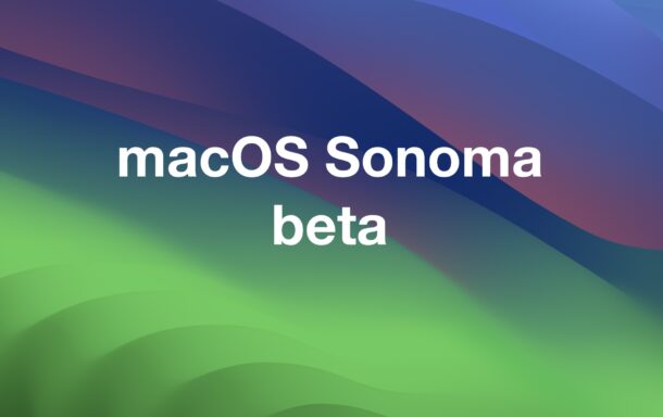 MacOS Sonoma 14.2 RC beta updates are available