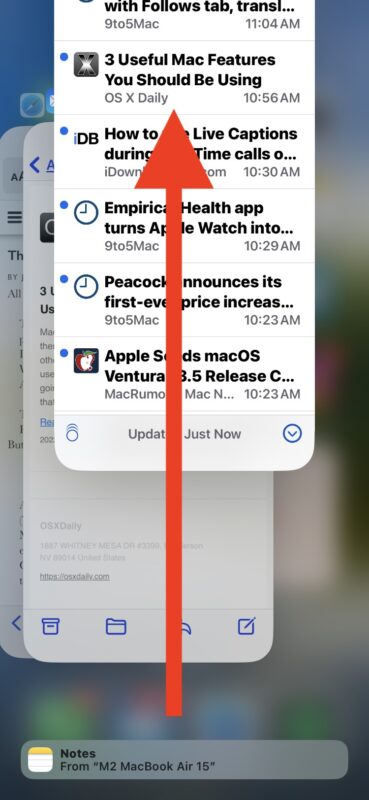 Force quit apps on iPhone