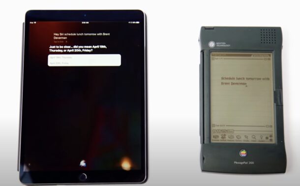 Apple Newton and iPad