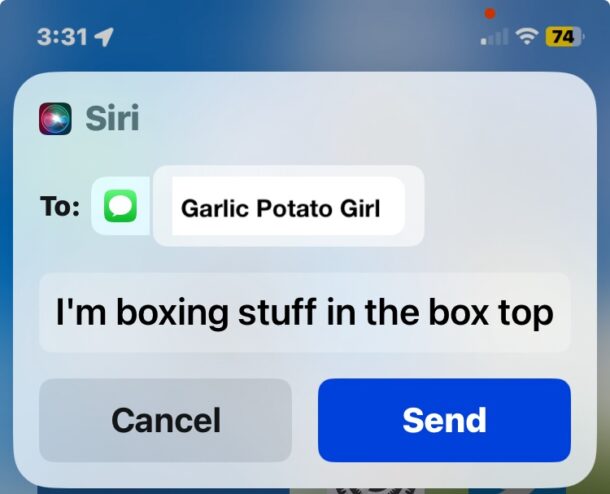 Send a message with Siri on iPhone