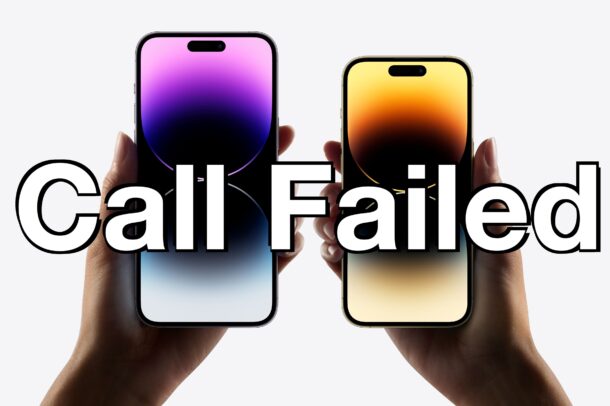 Call Failed on iPhone explained