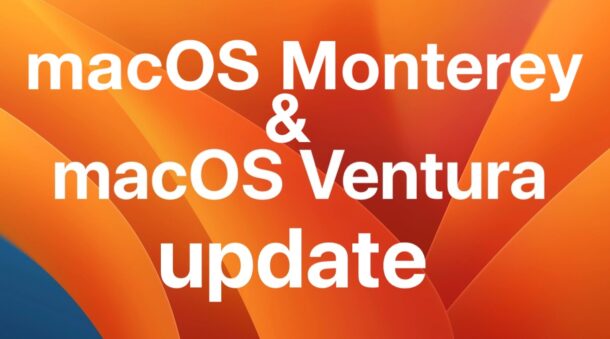 MacOS Ventura 13.6.4 and macOS Monterey 12.7.3