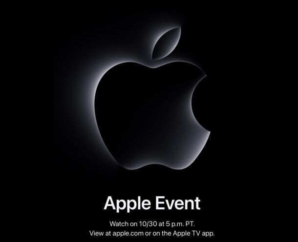 Apple Event set for October 30