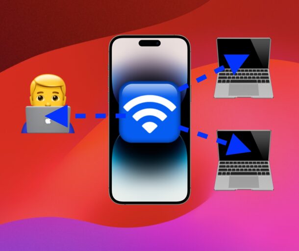 iPhone Personal Hotspot shares your iPhone cellular data connection as a wi-fi hotspot 