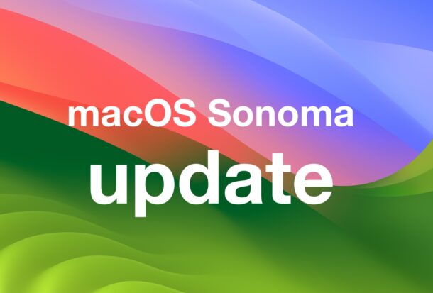 MacOS Sonoma 14.1 update 
