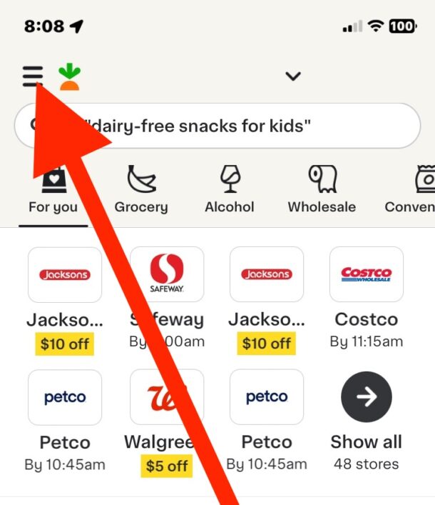 How to disable Instacart promo and marketing notifications on iPhone