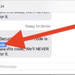 Copy security code from Messages on Mac easily