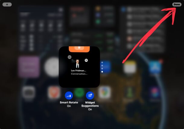 How to add widget to a stack on iPhone or iPad
