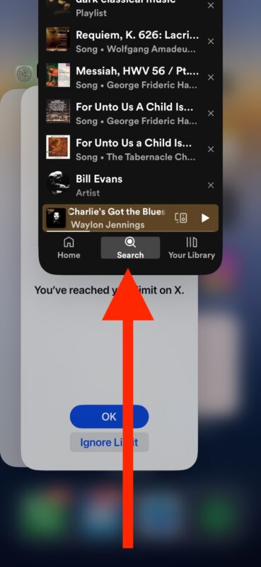 Quit out of apps that play music to stop iPhone randomly playing music when locked