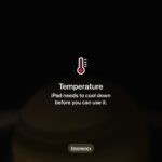 Fix iPad Temperature warning - iPad needs to cool down before you can use it