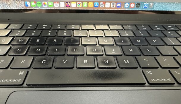 MacBook Air shiny keys from Apple forums