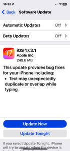 iOS 17.3.1 Update Released to Fix Overlapping Text Bug on iPhone & iPad ...