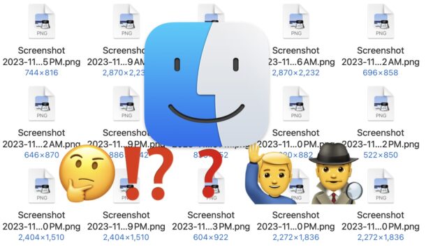 Where are screenshots located on a Mac?