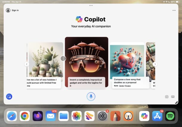 How to use GPT4 and DALL-E 3 for free with Copilot on iPhone and iPad