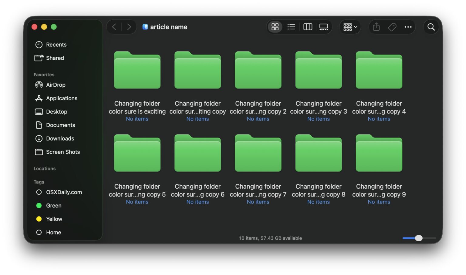 How to Change the Folder Icon Color on MacOS Golden Gate & Tahoe - OS X ...