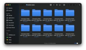 How to Change the Folder Icon Color on MacOS Golden Gate & Tahoe - OS X ...
