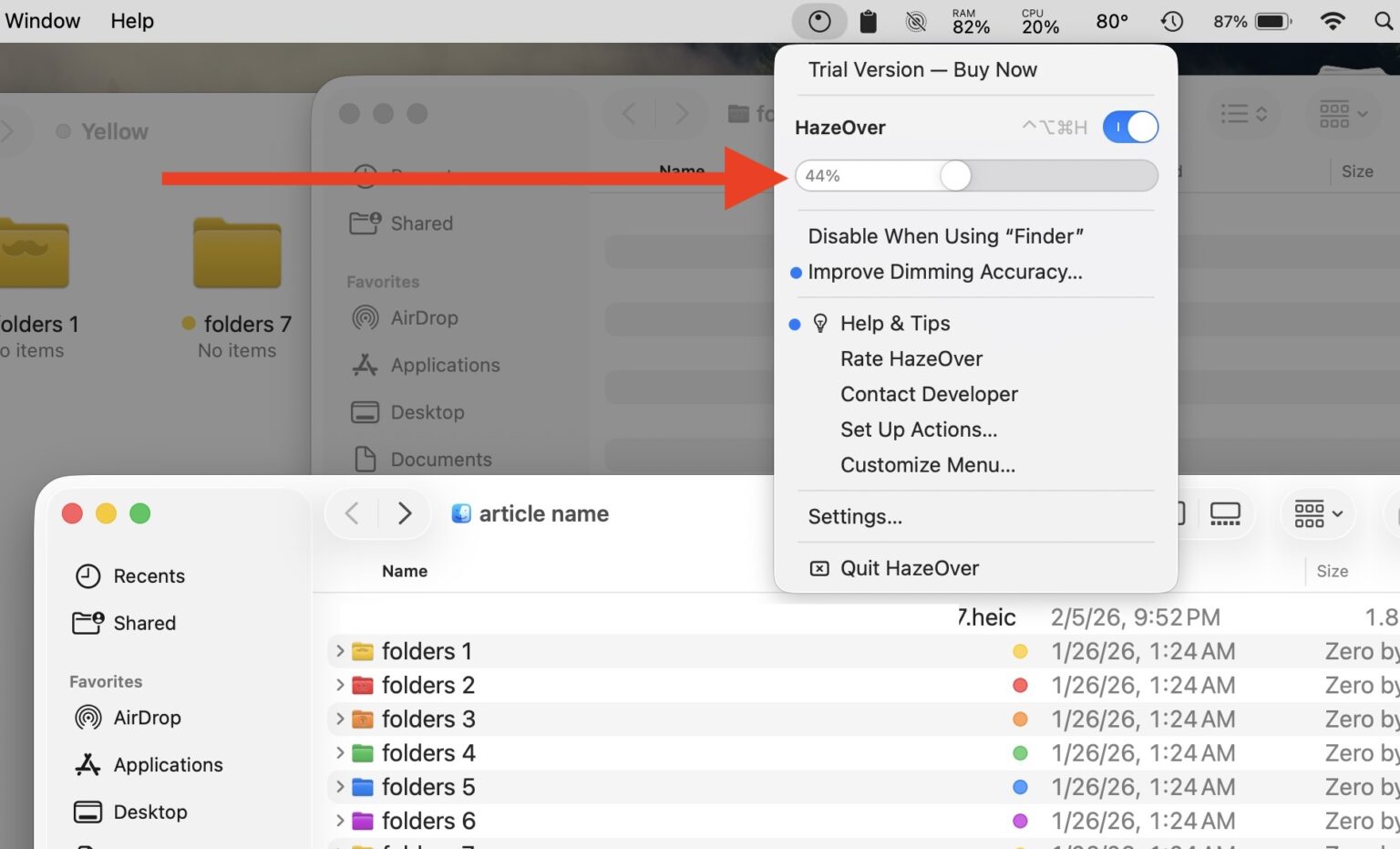 How to Highlight the Active Foreground Window on Mac with HazeOver ...