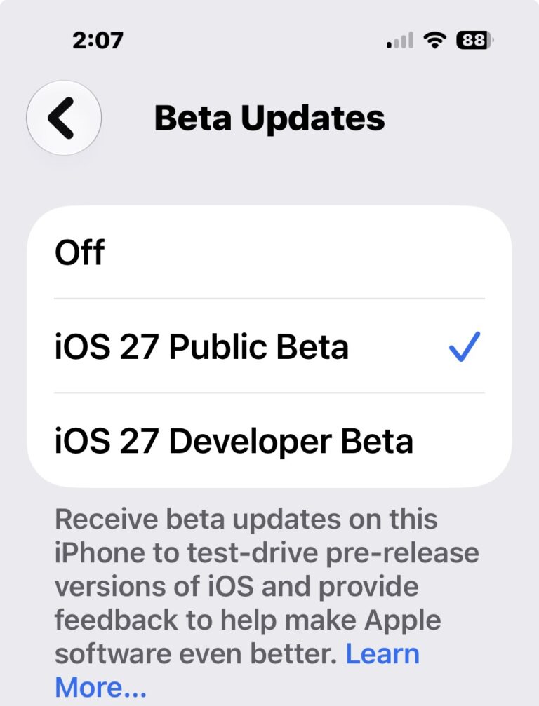 Ios 27 Beta Update iOS 27 Public Beta is Now Available for iPhone - OS X Daily