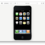 Original iPhone with iPhoneOS 1.0 emulated in a web browser