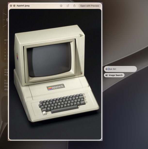 Use a keyboard shortcut to access Siri Visual Intelligence from anywhere on Mac